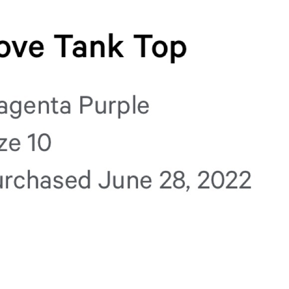 Lululemon Magenta Love Tank Top - Picture 2 of 2